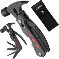 Multitools, 12 in 2 Multitool Pliers and Hammer, Pocket Multitool with Screwdriver Bottle Opener, for Hiking Camping-black
