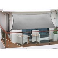 Balkon-Sonnensegel 270 x 140cm anthrazit Polyesterstoff
