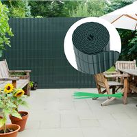 Wolketon Canne in PVC per giardino, balcone e terrazza – Frangivista e frangivento, stabile e facile da tagliare Verde 100 x 1000cm