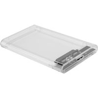 Boîtier transparent pour disque dur externe USB 3.0, boîtier pour disque dur d'ordinateur portable 2,5 pouces, port série SATA, SSD