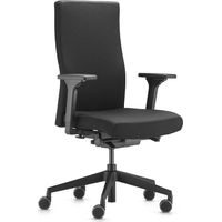 TREND OFFICE Bürodrehstuhl m.Synchrontechnik schwarz 410-520mm m.Armlehnen Trgf.110kg - 9248sy2