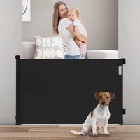 Aquasup – Barrière de sécurité rétractable 180 cm – Hauteur 86 cm – Installation facile avec fixations – Pour intérieur et extérieur – Maille douce