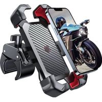 Support Téléphone Vélo, Porte Telephone Moto, Universel Guidon Holder pour iPhone 14, Samsung S23, 4,7\"-7\" Smartphones
