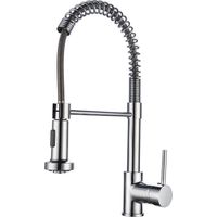Robinet de Cuisine K2O Dock 27x5x41cm Mitigeur Monocommande avec Ressort, Bec 360° et Extractible, 2 Modes d'Eau et Aérateur