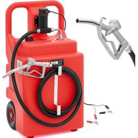 Serbatoio carburante portatile con pompa elettrica e distributore su ruote 37 l/min 120 l