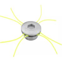 Aluminium Line Head, 4-line Universal Edge Trimmer Head, Aluminium Grass Trimmer Head, Mower Head, Brush Cutter Head, for garden, lawn, patio,Superma