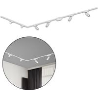 Sistema a binario Briloner Luxtrail, 4x faretti LED, 2x tracklight LED, a L, bianco