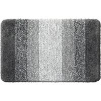 Tapis de bain moelleux en microfibre à poils longs pour salle de bain 40 x 60 cm, antidérapant, super absorbant, lavable en machine, extra doux et épais