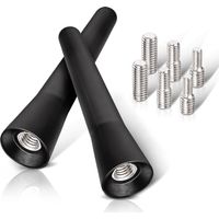 Antenna FM DAB per auto, mini antenna corta da 6,5 cm con potente ricezione FM/AM/DAB (2 pezzi)