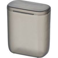 Scatola portatile per riporre cavi, auricolari, gioielli, monete, come cestino, cassetto, per trucchi, rossetto, antipolvere, contenitore, 1 pezzo (grigio)
