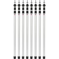 Jiubiaz 8 piezas de postes telescópicos para tienda 88–234 cm, altura regulable y conexión fluida para carpa