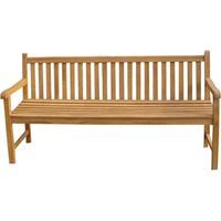 C&L Jardin – Banc de jardin en teck massif 180 cm – Assemblage tenon/mortaise – Finition brute – Entretien huile pour teck – Provenance Indonésie
