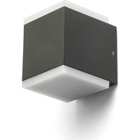 Lampada applique TIRAS II da parete grigio antracite acrilico 230V LED 2x6W IP54 3000K