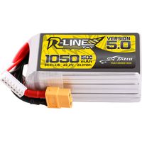 Batería Tattu R-Line 5.0 1050mAh 22.2V 6S 150C Conector XT60