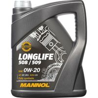 ACEITE DE MOTOR PARA AUTOMÓVILES MANNOL 0W20 LARGA DURACIÓN 508/509 5 LITROS (7722) (SINTÉTICO)