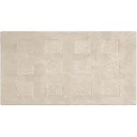 Tapis capri quarzo blanc beige 110x60 cm absorbant