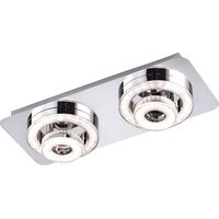 Spots de plafond LED chrome salon salle à manger éclairage cristal design spots pivotants LeuchtenDirekt 14521 -17