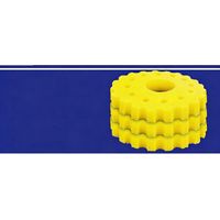 CPF/CPA-1500 Teichfilterschwämme – Effizienter PFC-Filterschaum, leicht zu reinigende und austauschbare biologische Filterschwämme, 190 x 50 mm