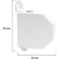 WOLFPACK LINEA PROFESIONAL recogedor persiana abatible blanco cinta 22 mm.