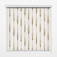 Innenrollo Fensterrollo - Rollo ohne Bohren - Sichtschutzrollo - Lichtdurchlässiges Rollo - Rechteckiges - Rollo - (110 cm x 140 cm) - Getreide