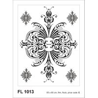 sticker mural baroque noir - Sanders & Sanders