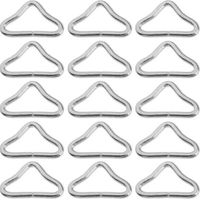 BUNTHAUS 20 Stück Hochfeste Dreieckschnalle Trampolin Metall Dreieckringschnalle Trampolinmattenring Trampolinzubehör Trampolinersatzteile, 20 Stück