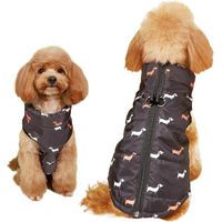 Noir S Manteau Chien Manteaux d'hiver pour Chiens Veste Chien Manteau Chat Manteau Chien de Petite Moyenne et Grande Taille Vetement Chien Manteau Chi