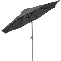 Parasol N18, parasol pour jardin, Ø 2,7m inclinable, polyester/alu 5 kg anthracite