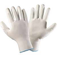 GUANTI IN POLIESTERE/POLIURETANO Tg. 9 (L) - palmo nero- 12 coppia - GRIFON SAFETY