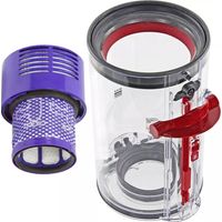 Seau à poussière compatible avec les aspirateurs Dyson V6, V7, V8, V10, V11 et V12.