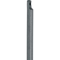 Treibriegelstange mit Aussparung einseitig 1500 mm Ø 10 mm Stahl hell verzinkt