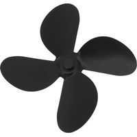 Pales de ventilateur de cheminée en aluminium, accessoires de ventilateur thermodynamique universels à 4 pales