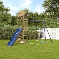 Aire de Jeux d'extérieur Maisonnette de jeu Maison enfant exterieur bois de pin imprégné 54598