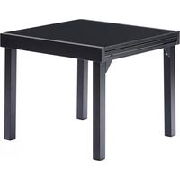 Table de jardin Modulo T 4 / 8 Full Verre Noir Wilsa Garden