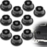 10 pièces de capots moteur pour Mercedes et Benz pièce de fixation 6420940785 noir pièce de fixation en caoutchouc couvercle moteur tuyau de couvercle moteur pour CLS GLK ML SLK Sprinter Valente