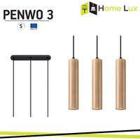 LAMPADARIO A SOSPENSIONE PENWO3 3XGU10 IN LEGNO