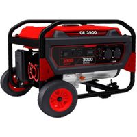 MOSA 5311021 GE3900 Generatore a Benzina 3,0 kW 3,0 kVA Motore 4 Tempi 223 cc Avviamento Manuale con Ruote colore Rosso