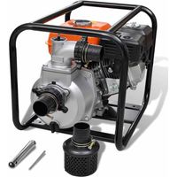 Vidaxl – Motopompe à essence 4800 W – Hauteur de refoulement 30 m – Débit 60 m³/h – Connexion 80 mm – Pour chantiers humides