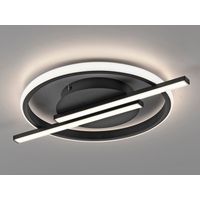 JUST LIGHT Plafonnier LED 14130-18 noir, 17,5 W, 2100 lm, 3000 K, dimmable