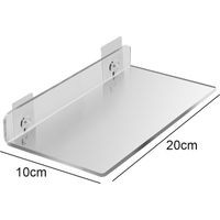 Floating Shelf - Acrylic Wall Shelf - For Bedroom Bathroom Living Room Office - Set of 2