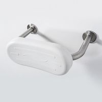 NymaCARE Bathroom Toilet Aid Back Rest Satin Steel Disabled Elderly Doc M