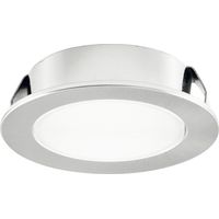 L&S Nube 58 Einbaustrahler 3er Set alufarbig - 3000K/4000K - flach - 3x 2,5W - 3x 160lm - inkl. Netzgerät - Metall - dimmbar - ø58mm - DualColor Technik