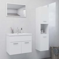 Meuble de salle de bain Mobilier de salle de bain - Blanc Aggloméré BV825321 - BonneVie