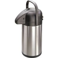 MATO interpräsentPumpy Thermos,Acciaio inox (spazzolato), Nero,1.9 l,4177