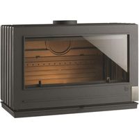 12 kw holzofen aus anthrazitfarbenem gusseisen - Invicta - 9128-04