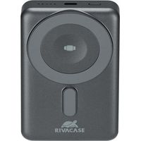 Rivacase VA2608 batteria portatile Polimeri di litio (LiPo) 10000 mAh Carica wireless Nero, Grigio