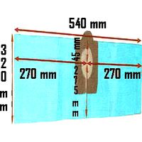 Pochette de 3 Sacs filtre papier pour centrale d'aspiration Trema TF251 et TF255