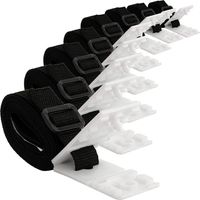Sollbry 8er-Pack Poolabdeckungsgurte, Poolabdeckungs-Aufwickelwerkzeug, universelle Poolabdeckungs-Spulengurte für in den Boden eingelassene Pools (schwarz, 71 Zoll)