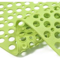 Extraweiche, rutschfeste Badematte aus TPE für Kinder, maschinenwaschbar, Duschmatte, nur für glatte/nicht strukturierte Badewannen, 30 cm L x 17 cm B (grün)