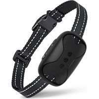 Collier anti-aboiement pour chien - Collier de dressage anti-aboiement - Collier anti-vibration sans choc - Collier anti-aboiement,Noir